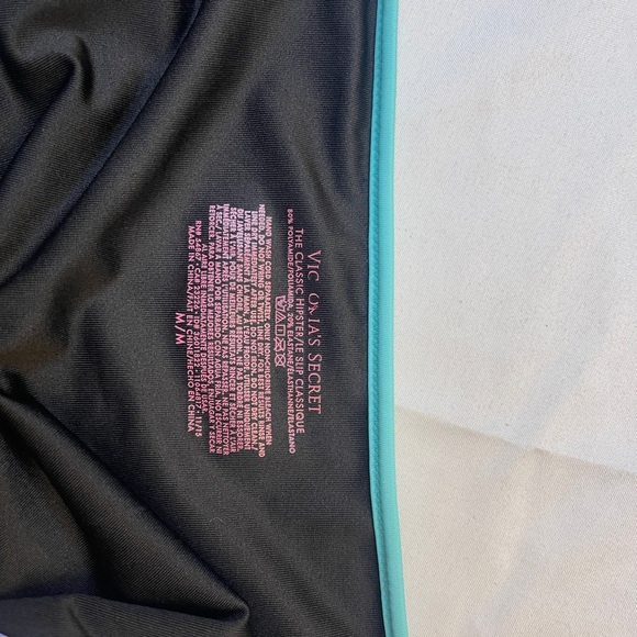 Victoria's Secret Black Bikini Bottom with Colorful Trim - Picture 3 of 3